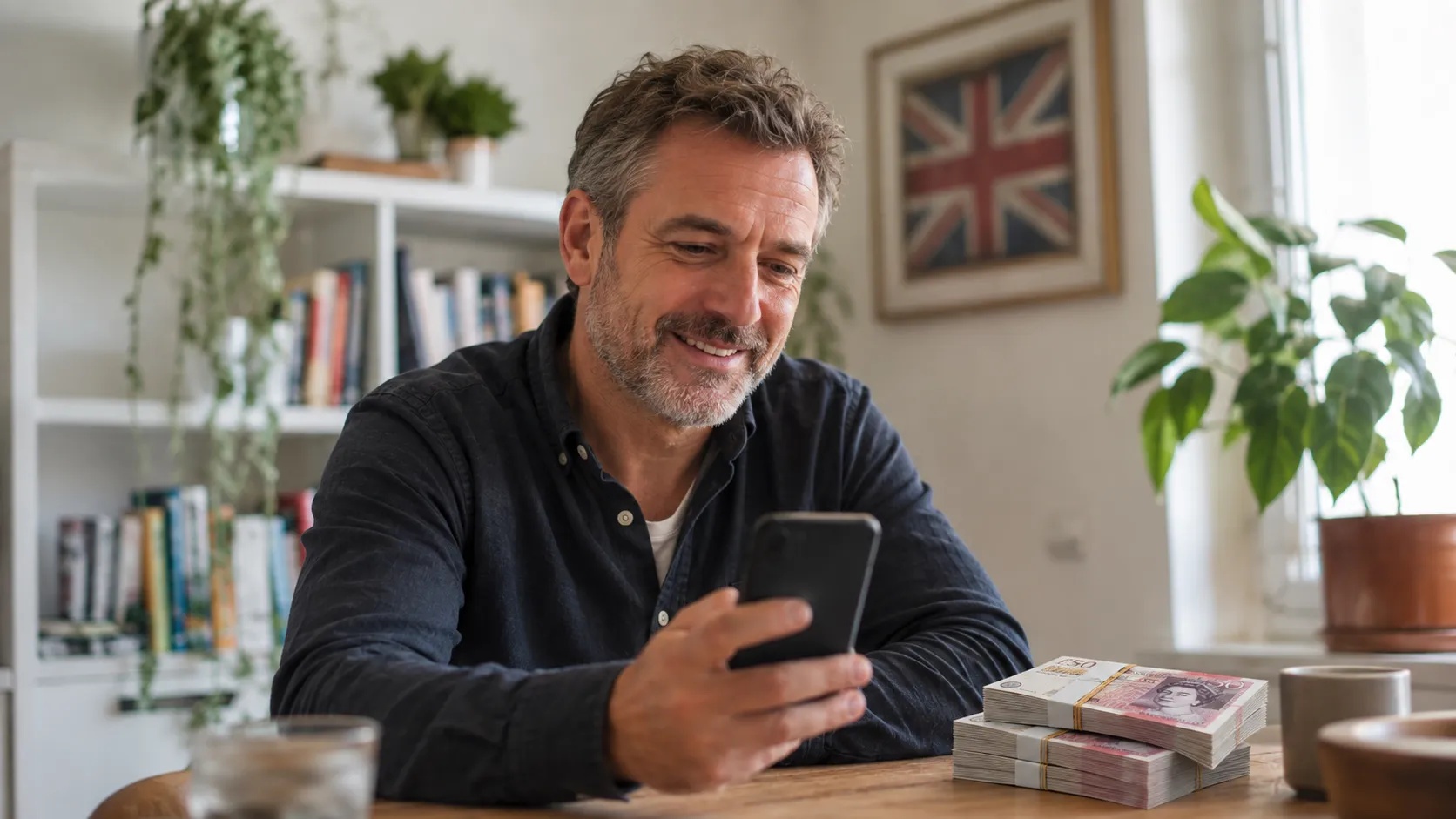James at his home in Manchester